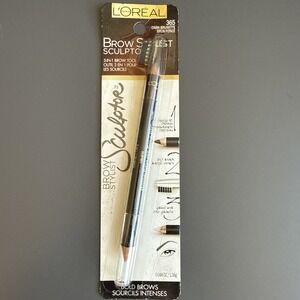 L'Oréal Paris Brow Stylist Sculptor 3-in-1 Brow Tool, 365 Dark Brunette 0.048 oz